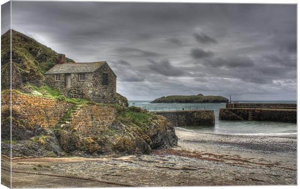 Old net loft at Mullion Canvas Print by Andrew Driver