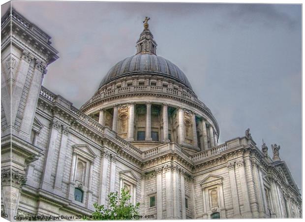 St Paul's Cathedral Canvas Print by Andrew Driver