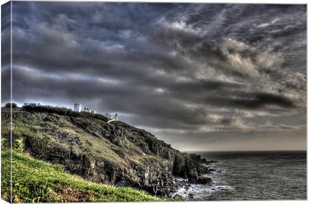 Storm at the point Canvas Print by Andrew Driver