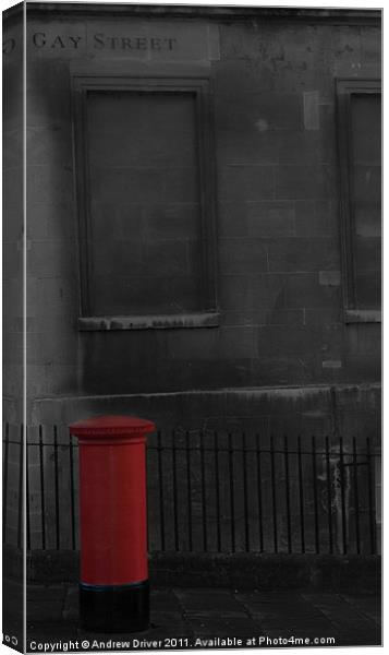Letter box Canvas Print by Andrew Driver