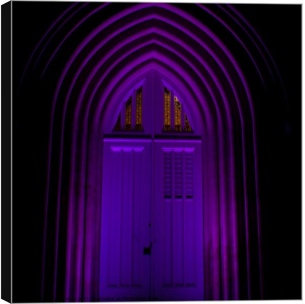 St Stephens purple door Canvas Print by Andrew Driver