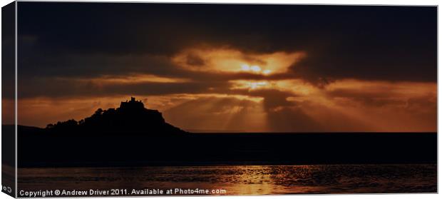 St Michaels Mount Canvas Print by Andrew Driver