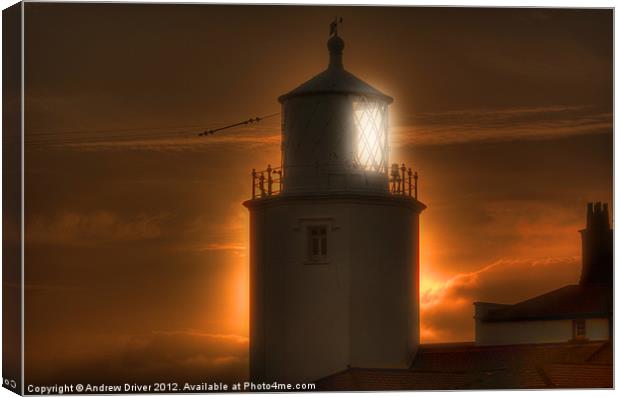 Lizard Lighthouse Canvas Print by Andrew Driver
