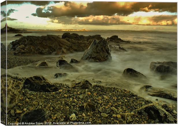 Slow Tide Canvas Print by Andrew Driver
