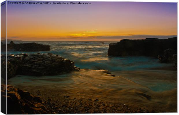 Smooth Water Canvas Print by Andrew Driver
