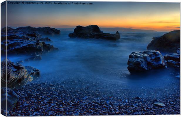 Sunset Tide Canvas Print by Andrew Driver