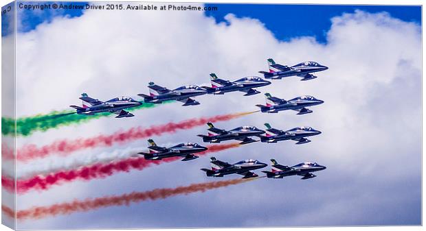 Aerobatic's italian style Canvas Print by Andrew Driver