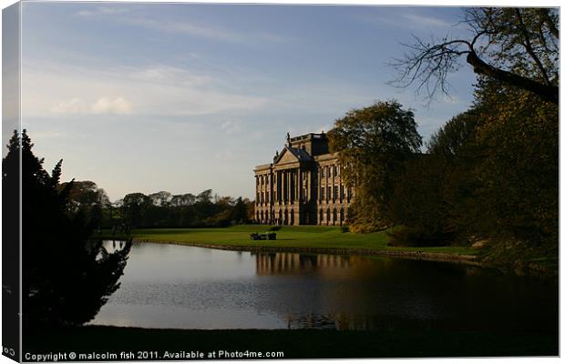 Lyme House Canvas Print by malcolm fish