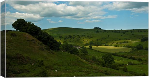 Countryside of Hartington Canvas Print by malcolm fish