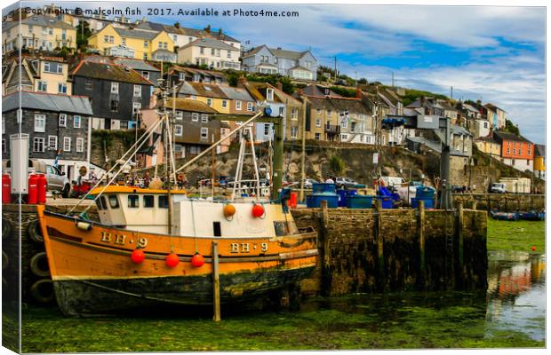 WAITING FOR THE TIDE Canvas Print by malcolm fish