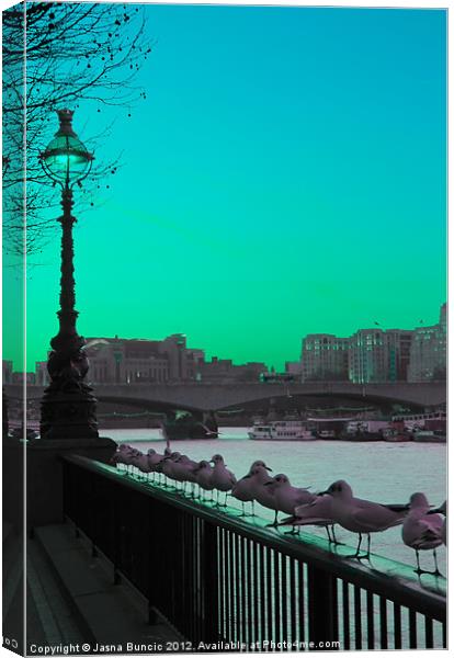 Green day in London Canvas Print by Jasna Buncic
