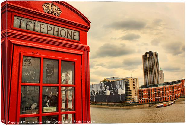 London calling Canvas Print by Jasna Buncic