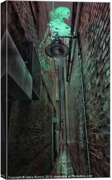 Narrow Street Canvas Print by Jasna Buncic