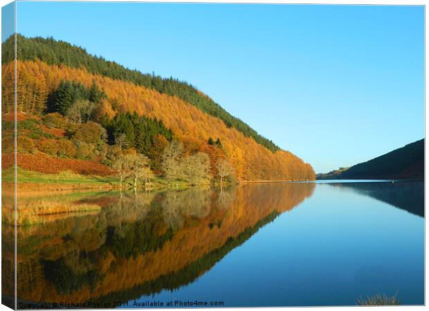 Autumn at Llyn Geirionydd Canvas Print by Richard Phelan