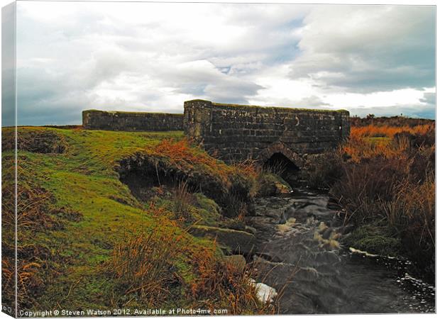 Stope Bridge Canvas Print by Steven Watson