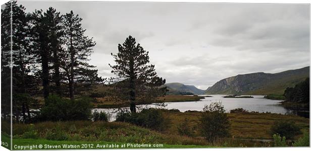 Lough Beagh Canvas Print by Steven Watson