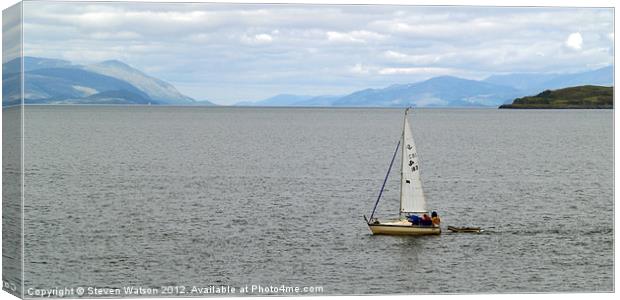 Sound Sailing Canvas Print by Steven Watson