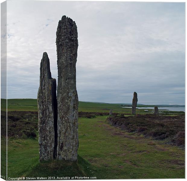 At Brodgar Canvas Print by Steven Watson