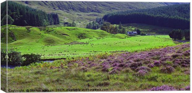 Mains of Dalbreac Canvas Print by Steven Watson