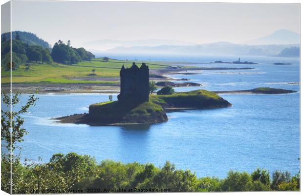 Castle Stalker Canvas Print by Steven Watson