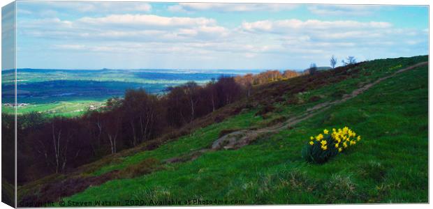 From Otley Chevin Canvas Print by Steven Watson