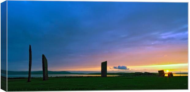 Stenness Canvas Print by Steven Watson