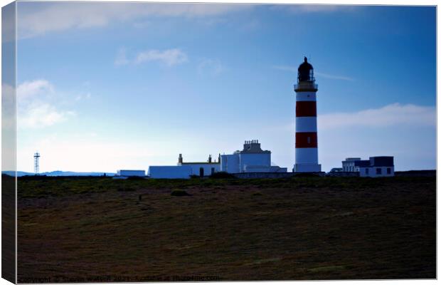 Point of Ayre Lighthouse Canvas Print by Steven Watson