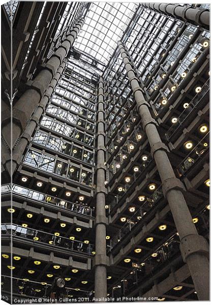 INSIDE LLOYDS OF LONDON Canvas Print by Helen Cullens