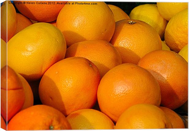 ORANGES Canvas Print by Helen Cullens