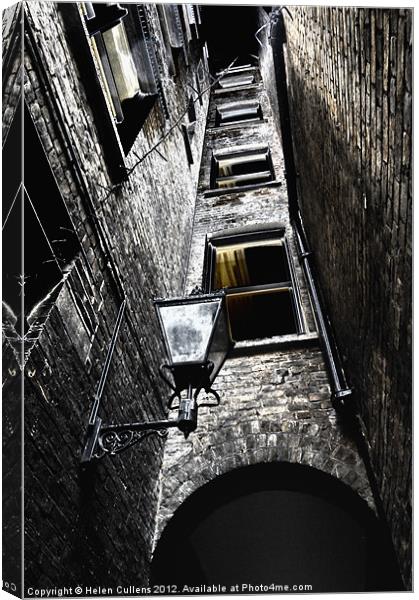 NARROW ALLEY Canvas Print by Helen Cullens