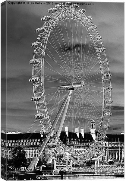 THE LONDON EYE Canvas Print by Helen Cullens
