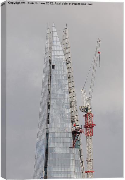 THE SHARD Canvas Print by Helen Cullens
