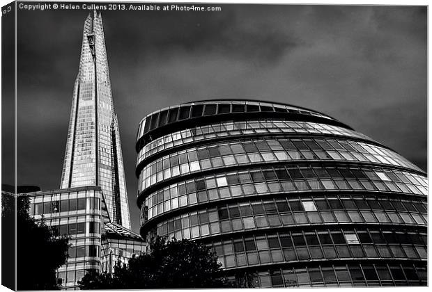 THE SHARD & THE VISOR Canvas Print by Helen Cullens