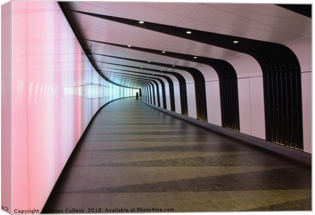 KING'S CROSS TUNNEL Canvas Print by Helen Cullens
