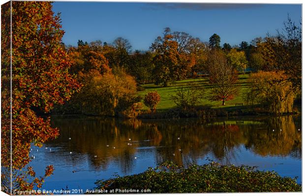 Mote Park Maidstone Canvas Print by Ben Andrew