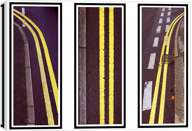 Double Yellows Canvas Print by Keith Hull