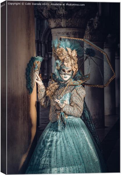 Venetian Masquerade Costume 3 Canvas Print by Colin Daniels