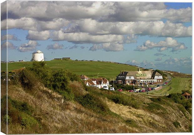 East Cliff, Folkestone, Kent Canvas Print by Derek Vines