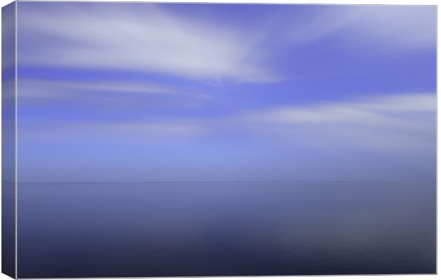 Blue Horizon Abstract Canvas Print by Steven Stoddart
