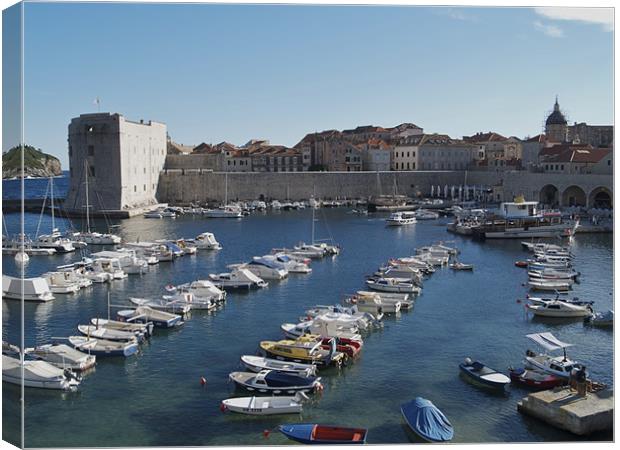 Dubrovnik old town harbour Canvas Print by radoslav rundic