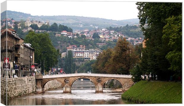 PRINCIP'S BRIDGE Canvas Print by radoslav rundic