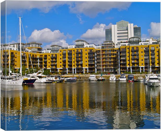 St.Katherine docks Canvas Print by radoslav rundic