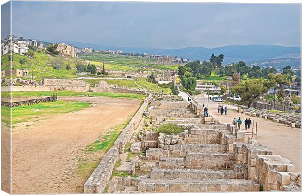 JERASH STADIUM Canvas Print by radoslav rundic