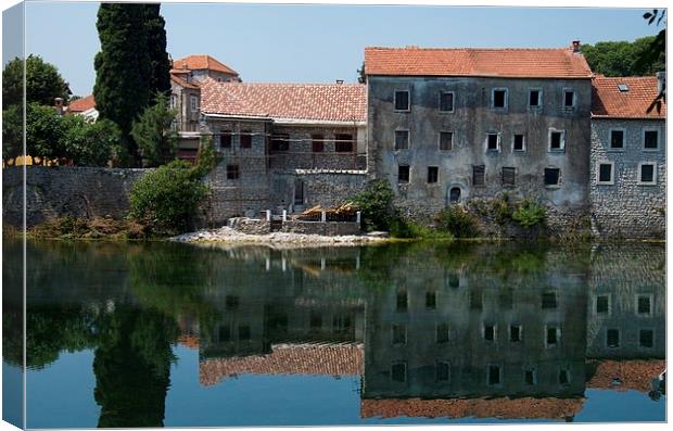  TREBINJE REFLECTIONS 2 Canvas Print by radoslav rundic