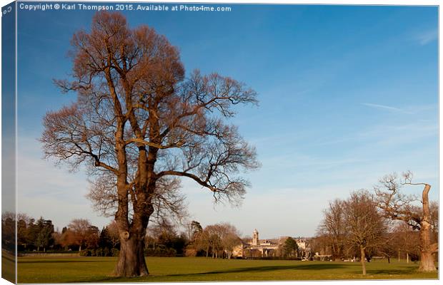  Bowood Country House Canvas Print by Karl Thompson