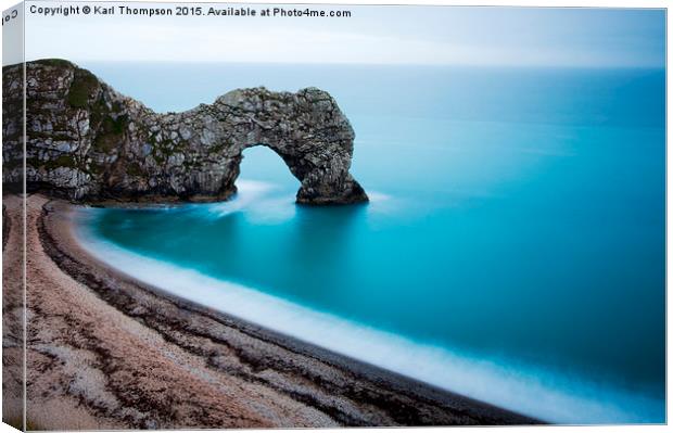 Durdle Door Canvas Print by Karl Thompson