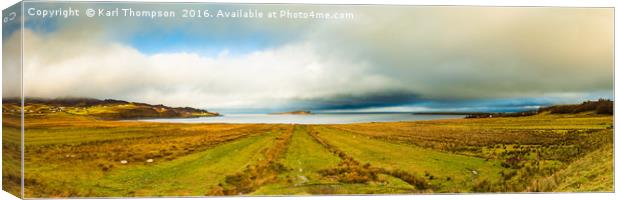 Skye Seascape Panoramic Canvas Print by Karl Thompson
