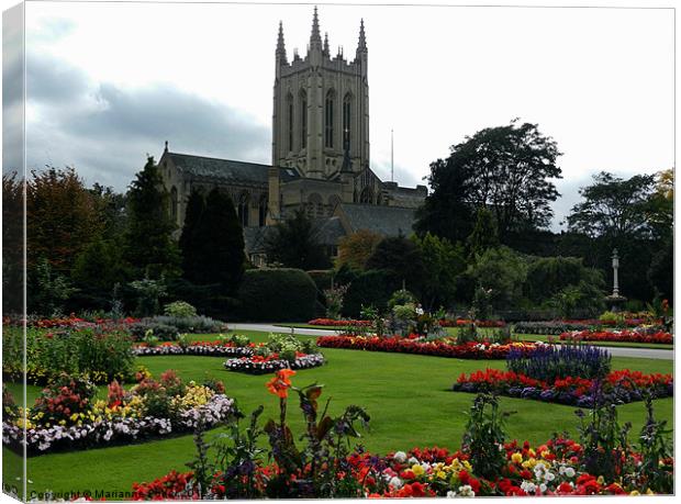 Bury St Edmunds Cathedral Canvas Print by Marianne Fuller