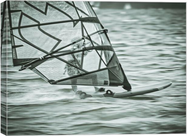 Wind Surfer Canvas Print by David Martin