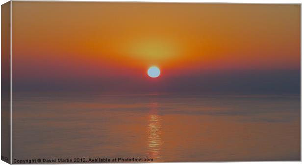 Sunset Canvas Print by David Martin